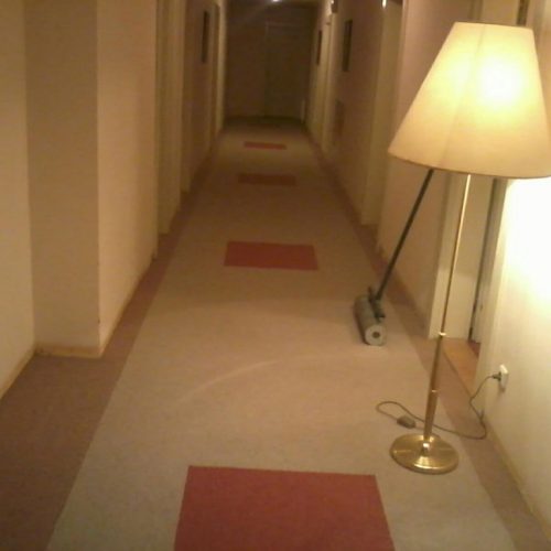 Pokládka koberce v lázeňském hotelu PALACE **** v Luhačovicích